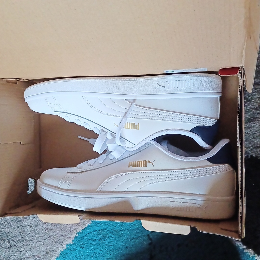 Sneakers pumas 8.5 white n blue